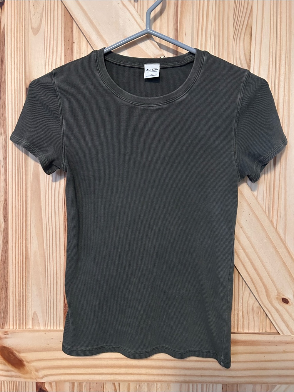 Aritzia Homestretch T-shirt Dark Olive